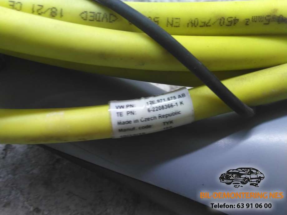 Batterilader kabel til VW e-Golf 2014-2017 (Fase 1)  (12E971675AB|)