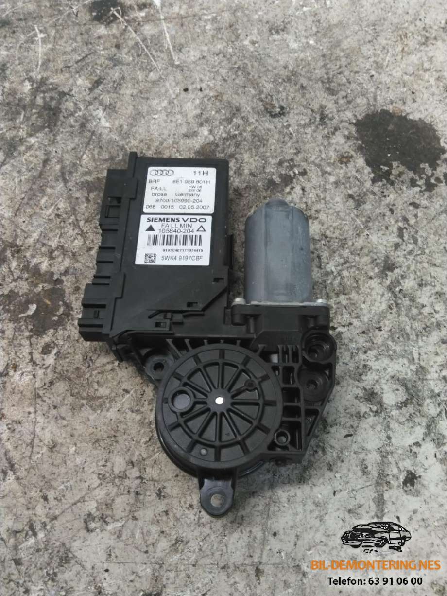 Ruteheis, kun motor, venstre foran til Audi A4 2004-2008 (Type III) (B7) (B7) (8E1959801H|)