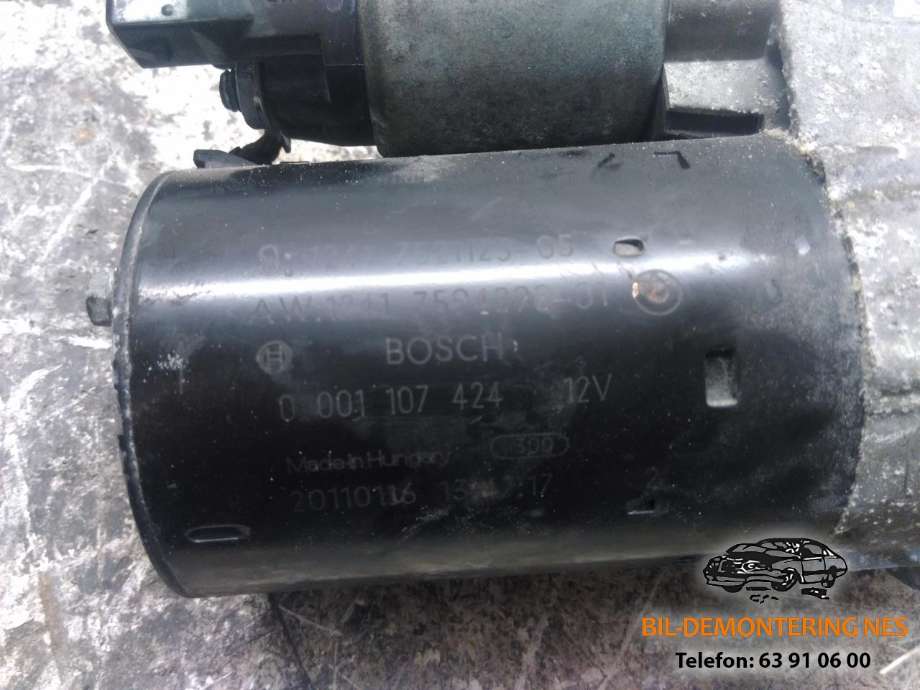 Starter til BMW 3-Serie 2005-2011 (E90/E91/E92/E93) (E90/E91/E92/E93) (BOSCH|0001107424|)