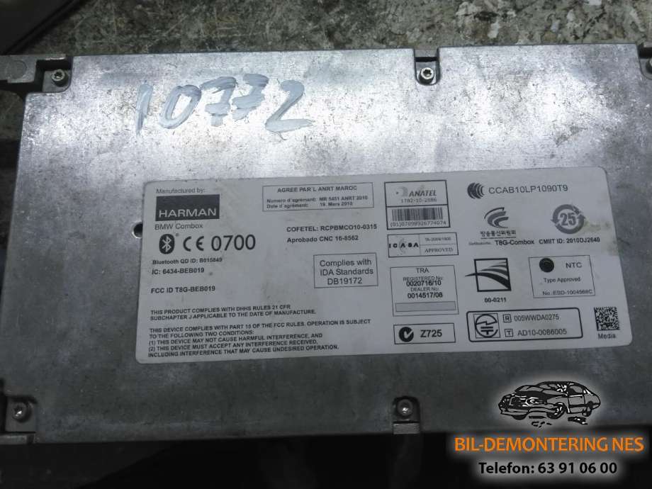 Styreenhet bluetooth til BMW X3 2010-2017 (F25) (F25) (8410925715001|)