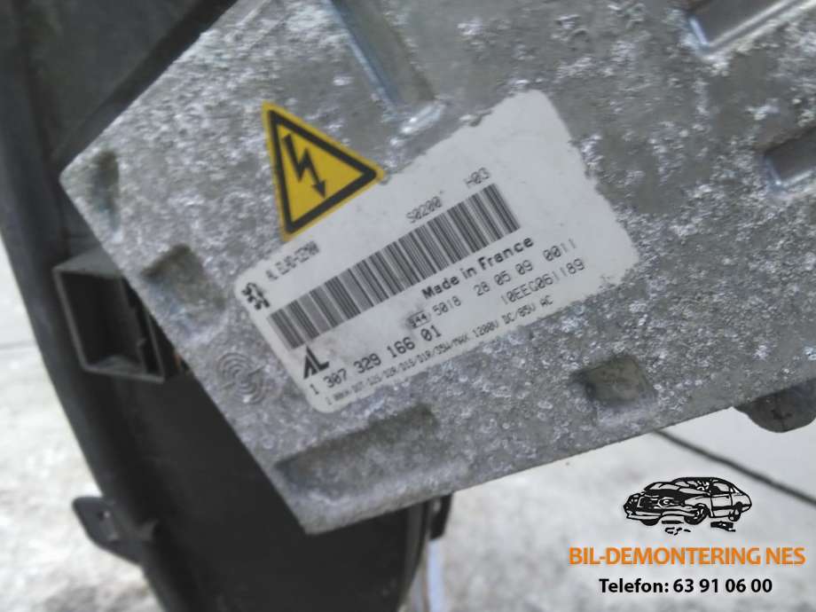 Frontlykt venstre xenon til Peugeot 308 2007-2011 (Type I, Fase 1)  (9680370880-00|)