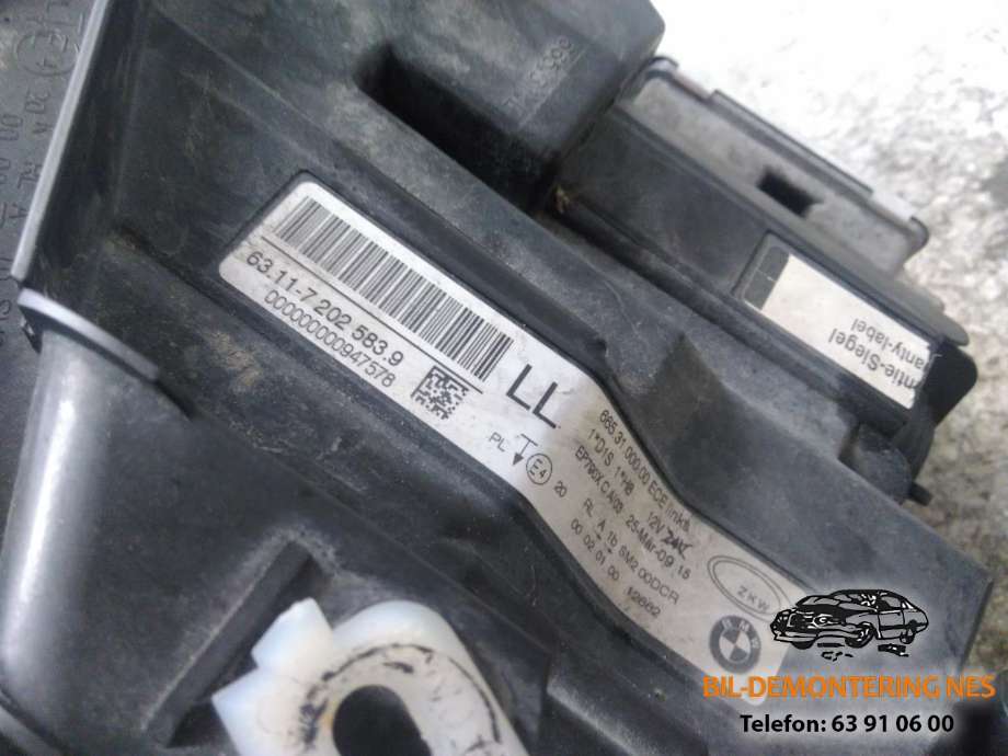 Frontlykt venstre xenon til BMW 3-Serie 2005-2011 (E90/E91/E92/E93) (E90/E91/E92/E93) (63.11-7202583.9|)