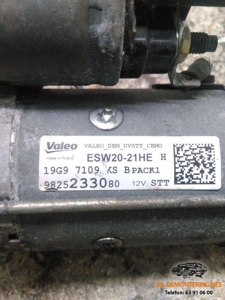 Starter diesel til Citroën Berlingo 2019-->> (Type III)  (9825233080|)