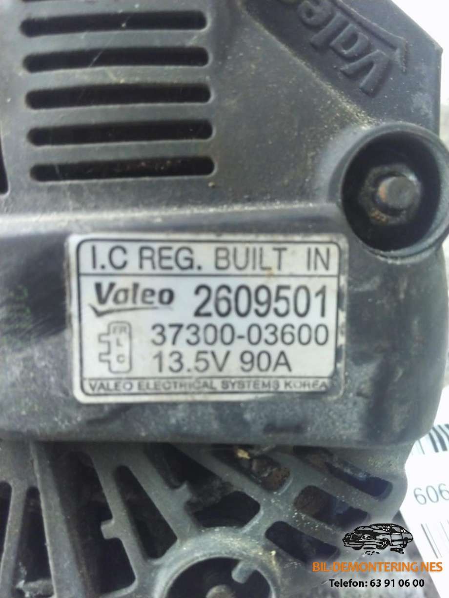 Dynamo til Hyundai i20 2009-2014 (Type I)  (2609501|)