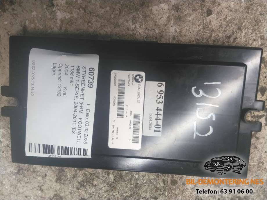 Styreenhet (FRM - Footwell Module) til BMW 1-Serie 2004-2011 (E81/E82/E87/E88) (E81/E82/E87/E88)