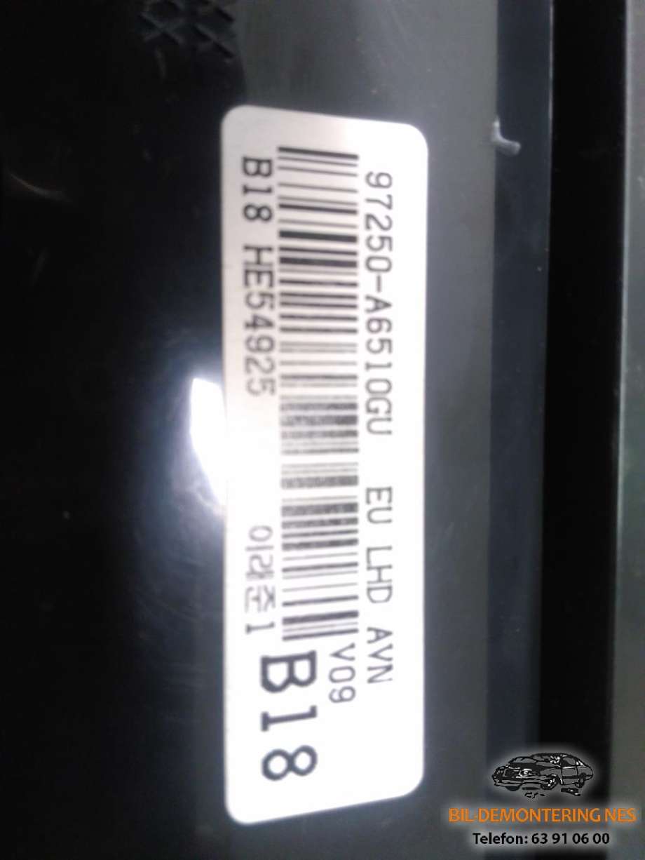 Varmeapparat betjening til Hyundai i30 2012-2017 (Type II)  (97250-A6510GU|)