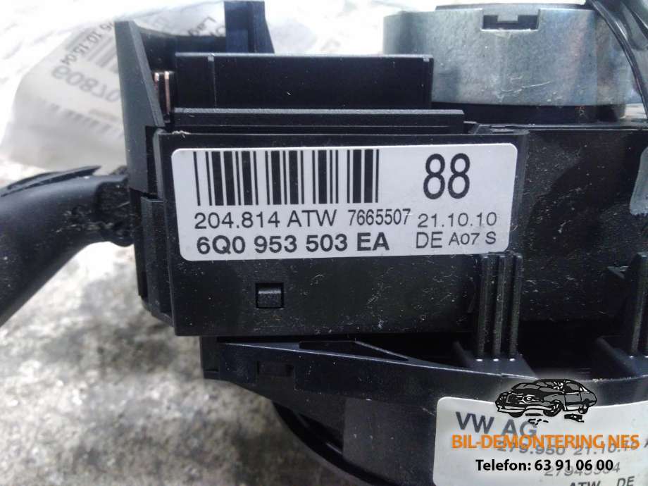 Bryter combi til VW Polo, 2009-2014 (Type V, Fase 1)  (6Q0953503)