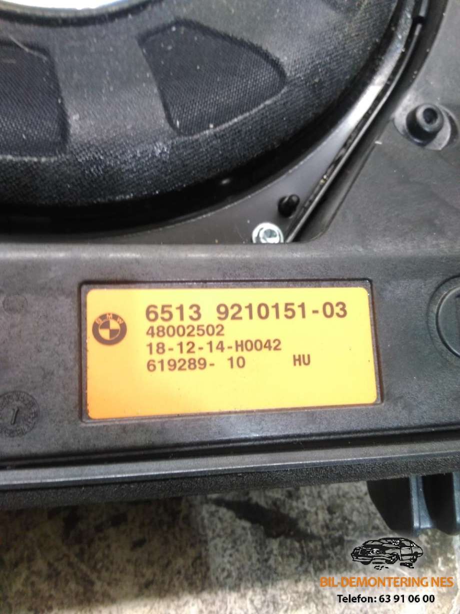 Bilstereo høyttaler til BMW 3-Serie 2012-2018 (F30/F31/F34) (F30/F31/F34) (65139210151|)