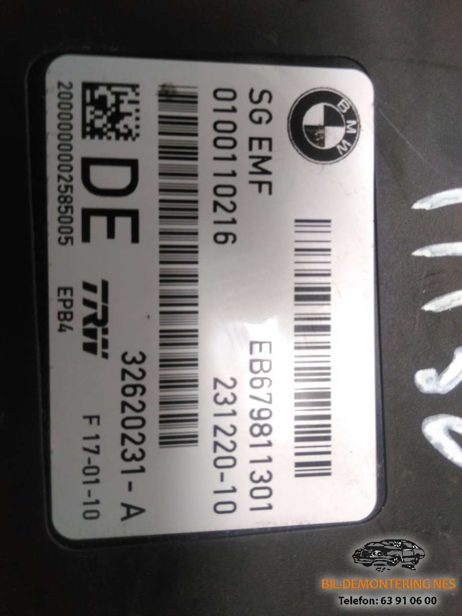 Styreenhet elektrisk parkbrems (EPB - Electric Parking Brake) til BMW 5-Serie 2010-2017 (F10/F11) (F10/F11) 