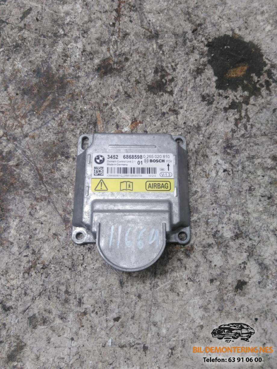 Styreenhet airbag hovedsensor til BMW 1-Serie 2015-2019 (Fase 2) (F20/F21) (F20/F21) (6868598|)