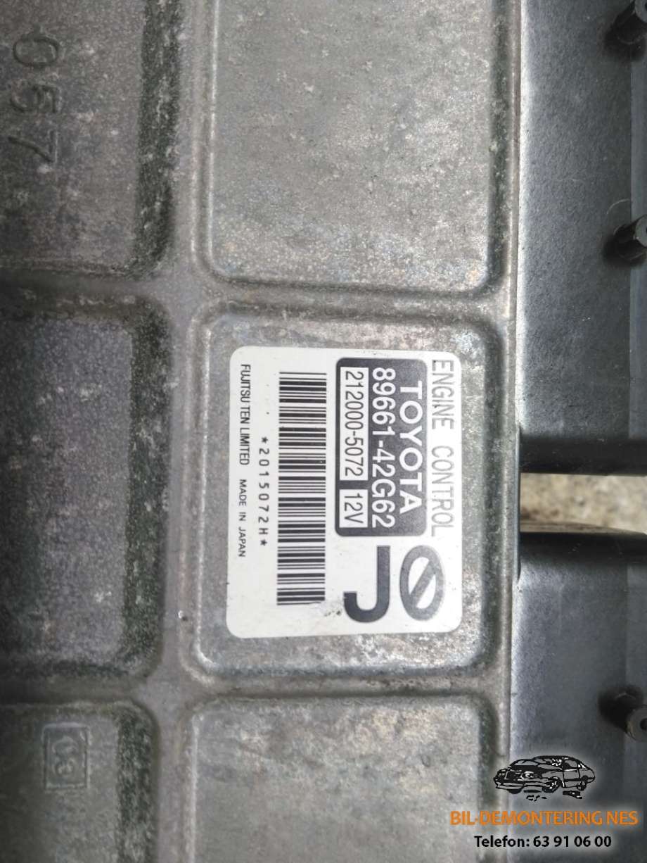 Styreenhet motor til Toyota RAV4 2009-2013 (Type III, Fase 2) (TOYOTA|8966142G62|2120005072|)