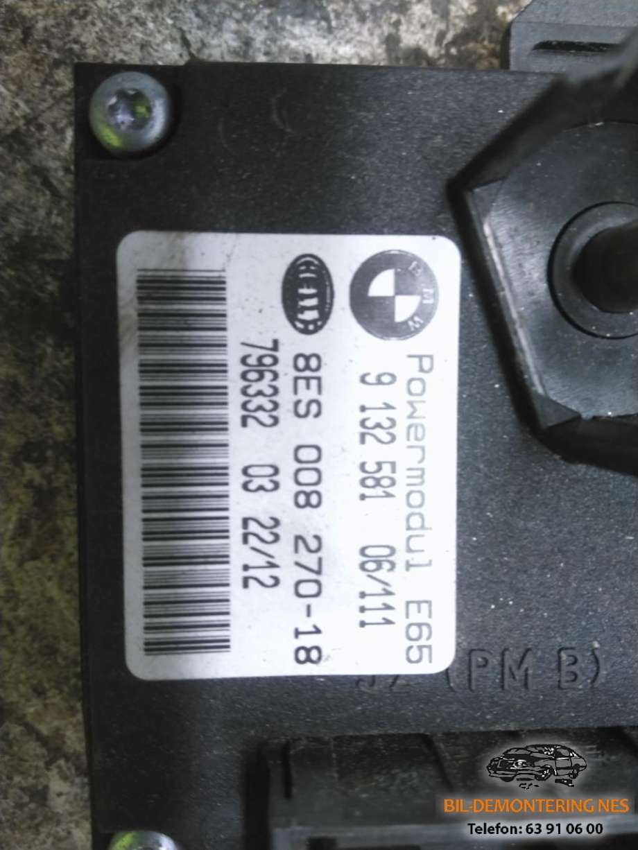 Styreenhet diverse til BMW 7-Serie 2000-2008 (E65/E66/E67/E88) (E65/E66/E67/E88) (9132581|8ES00827018|796332)