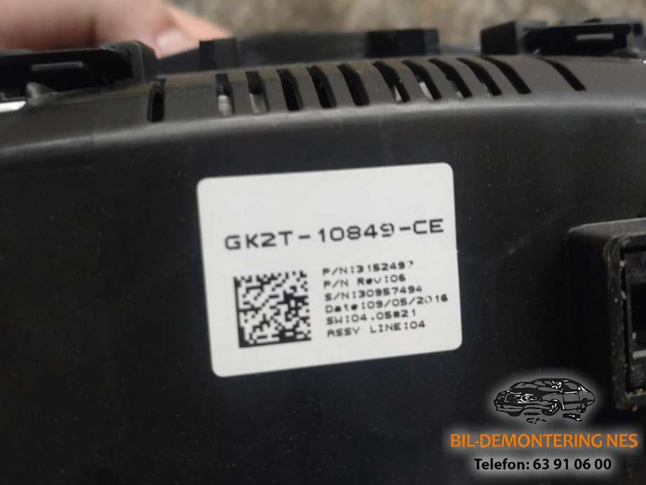 Instrumentpanel til Ford Transit Custom 2013-2023 (Type I) (GK2T-10849-LD|)