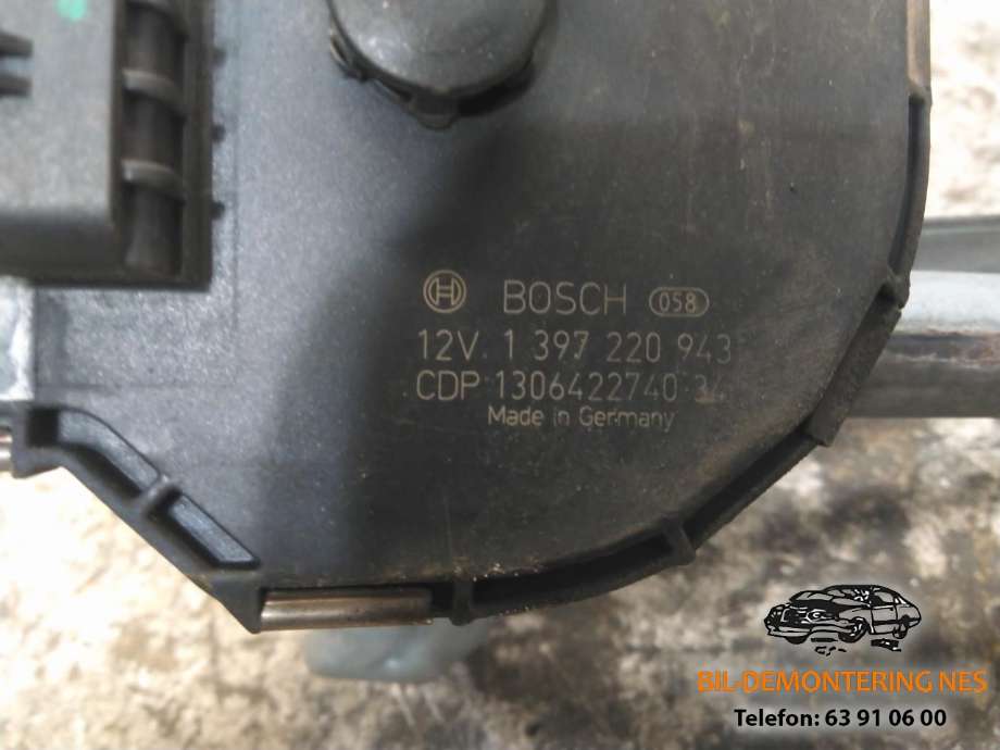 Viskermotor frontrute komplett m/overføring til BMW 5-Serie 2010-2017 (F10/F11) (F10/F11) (BOSCH|3397021520|61 61 7 306 266|)
