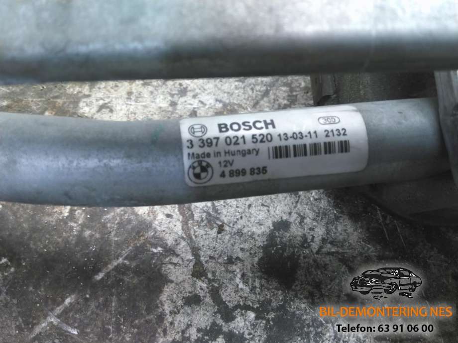 Viskermotor frontrute komplett m/overføring til BMW 5-Serie 2010-2017 (F10/F11) (F10/F11) (BOSCH|3397021520|61 61 7 306 266|)
