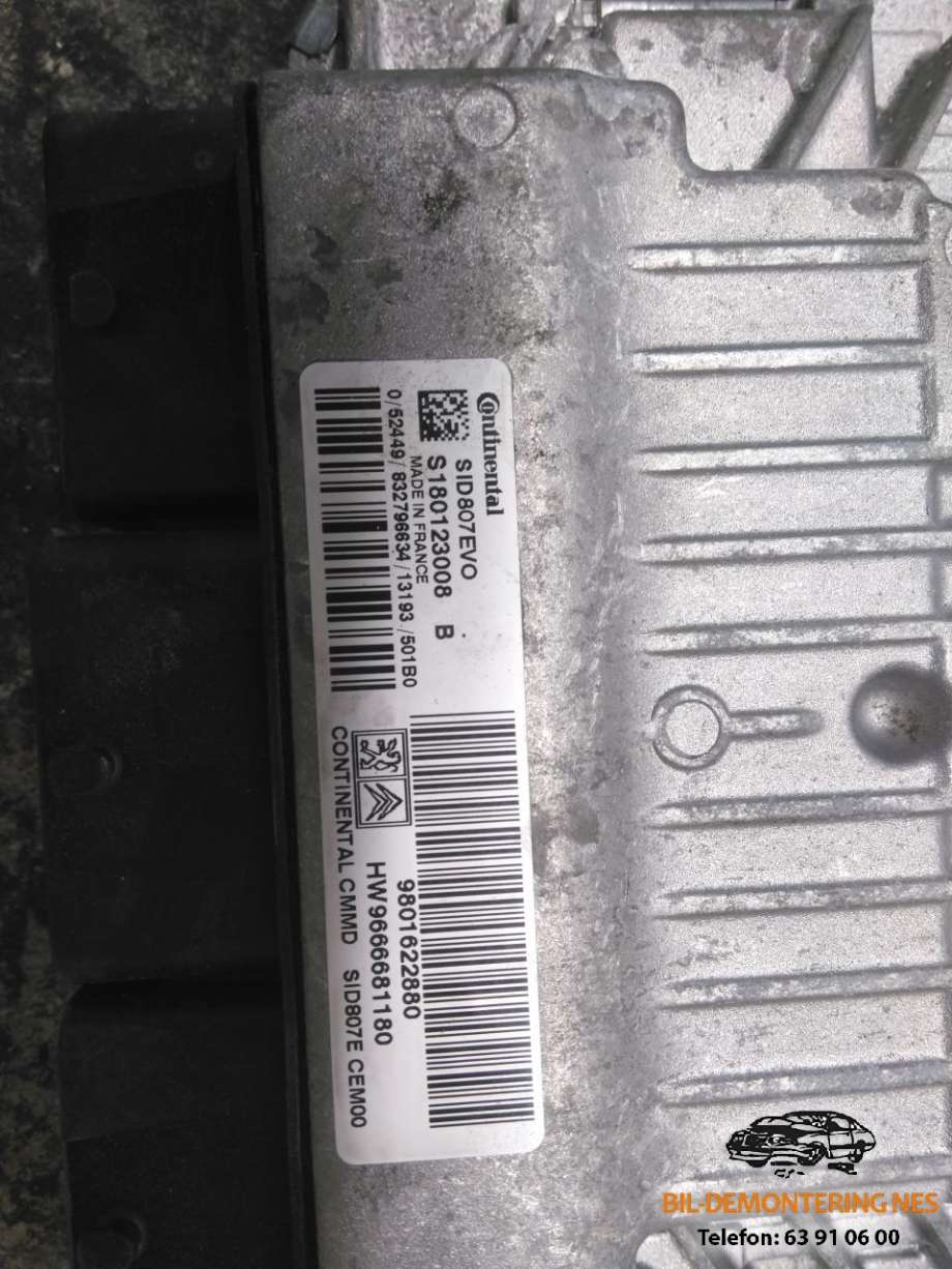 Styreenhet motor til Peugeot 508 2011-2014 (Type I, Fase 1)  (S180123008|HW9666681180|)