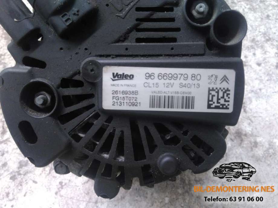 Dynamo til Peugeot 308 2013-2021 (Type II)  (261638B|9666997980|)
