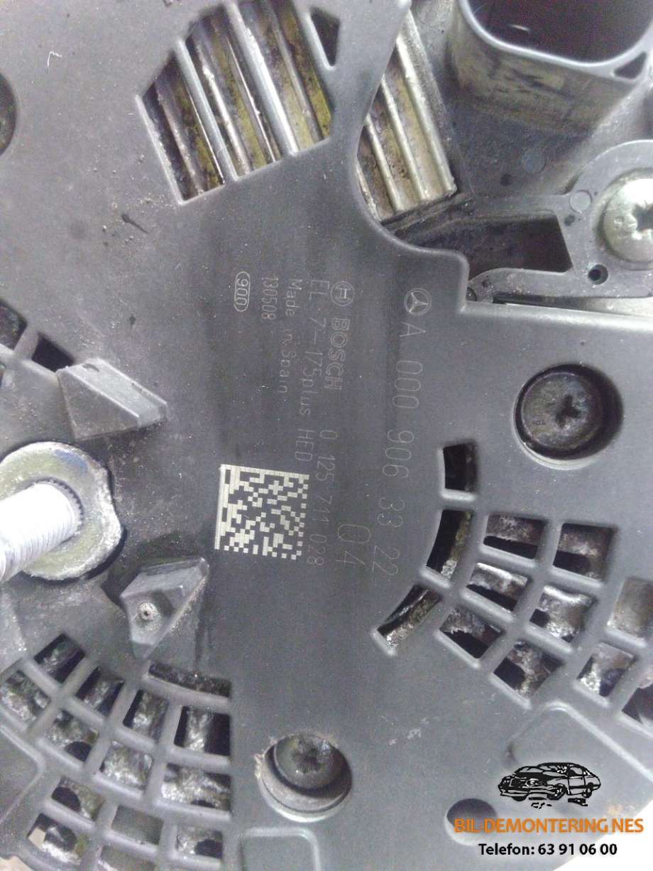 Dynamo diesel til Mercedes B-Klasse 2011-2018 (W246) (W246) (A 000 906 33 22|0009063322|0125711028)
