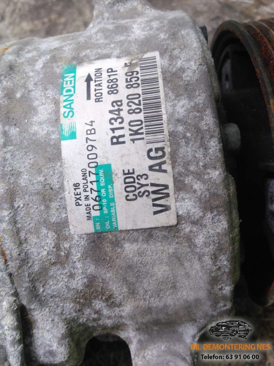 Aircondition kompressor til VW Passat 2005-2010 (B6) (B6) (067170097B4|)