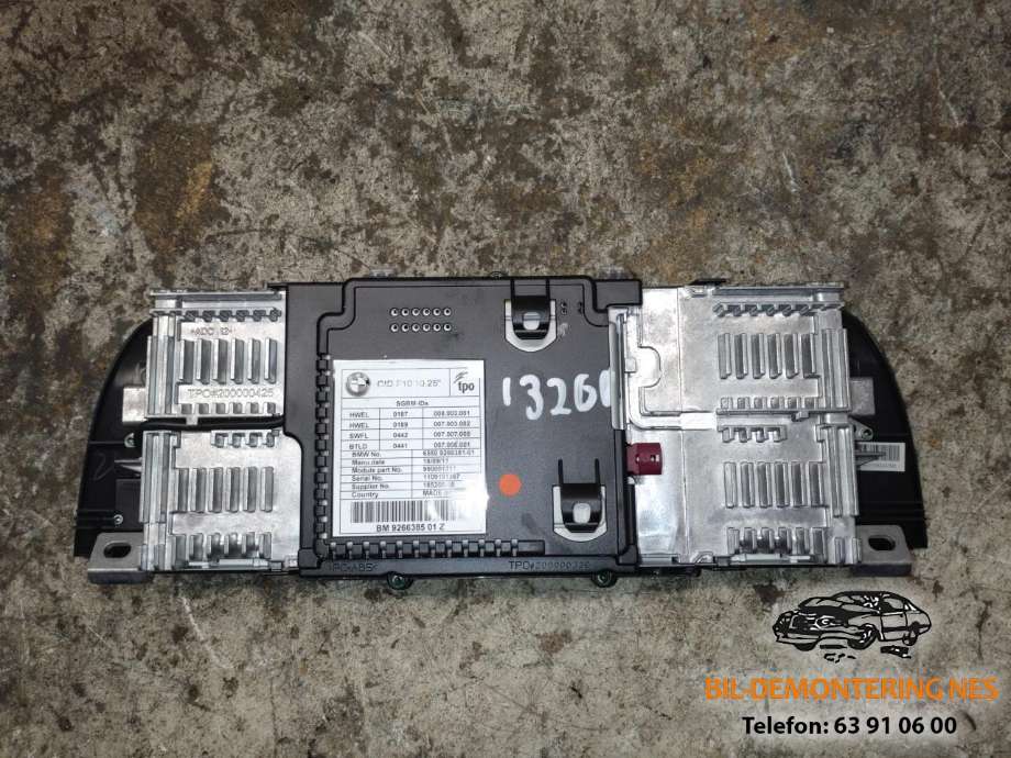 Instrument kjørecomputer til BMW 5-Serie 2010-2017 (F10/F11) (F10/F11) (926638501Z|)