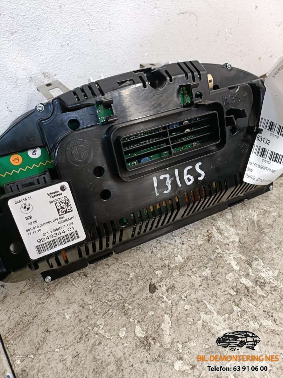 Instrumentpanel til BMW 5-Serie 2010-2017 (F10/F11) (F10/F11) (9249344-01|)
