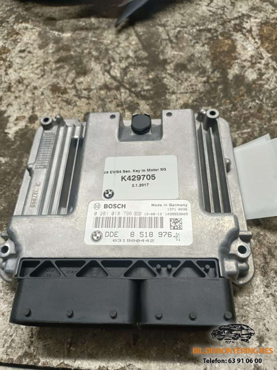 Styreenhet motor til BMW 3-Serie 2012-2018 (F30/F31/F34) (F30/F31/F34) (BOSCH|0281018796|8518976-01|)