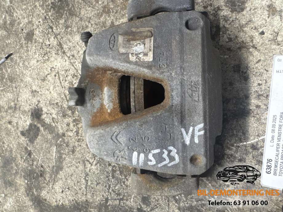 Bremsecaliper venstre foran til Toyota Proace, 2016-->> (Type II)  