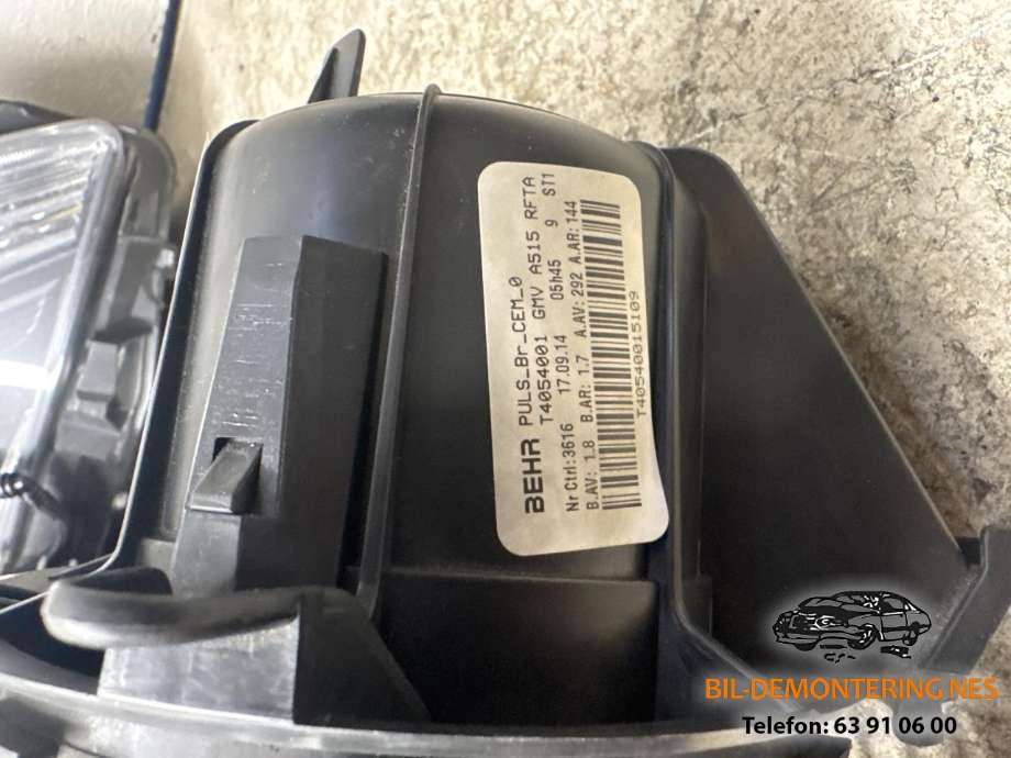 Varmeapparat motor til Citroën DS3 2010-2019