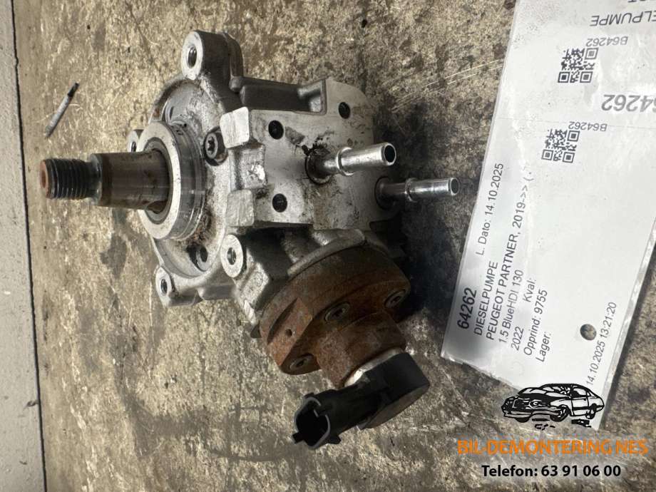 Dieselpumpe til Peugeot Partner 2019-->> (Type III)  (BOSCH|98 179 030 80|0445010761|)
