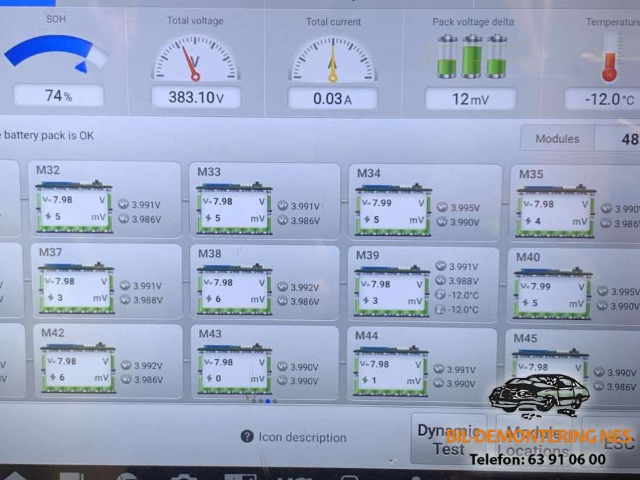 Batteripakke elbil til Nissan Leaf, 2011-2017 (Type I)  