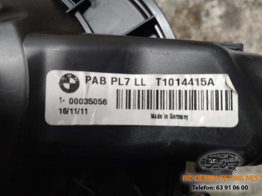 Varmeapparat motor til BMW 1-Serie 2011-2015 (Fase 1) (F20/F21) (F20/F21)