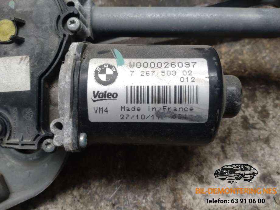 Viskermotor frontrute komplett m/overføring til BMW 1-Serie 2011-2015 (Fase 1) (F20/F21) (F20/F21)