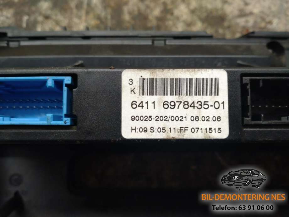 Varmeapparat betjening til BMW 5-Serie 2003-2010 (E60/E61) (E60/E61) (51457063145|64116978435-01|)