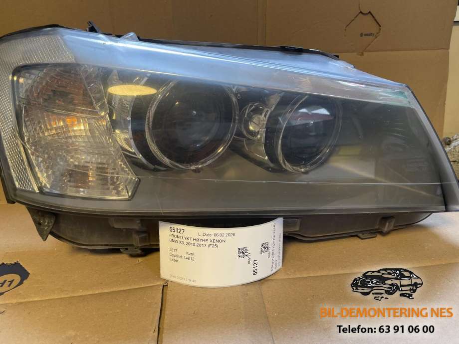 Frontlykt høyre xenon til BMW X3, 2010-2017 (F25) (F25) (AL|63117276992)