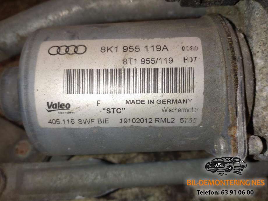 Viskermotor frontrute til Audi A4 2007-2014 (Type IV) (B8) (B8) (8K1955119A|)