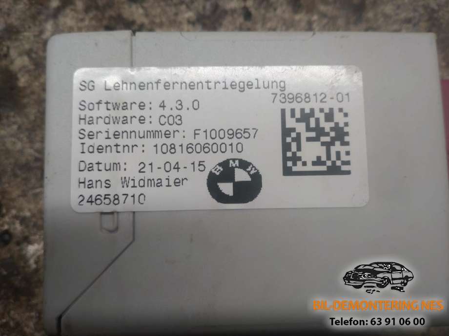 Styreenhet diverse til BMW 2-Serie, Active/Gran Tourer 2014-->> (F45/F46) (F45/F46) (7396812-01|)