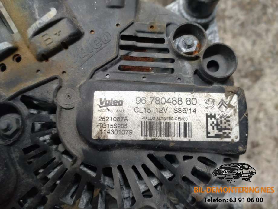 Dynamo diesel til Peugeot Expert 2007-2016 (Type II)  (9678048880|)