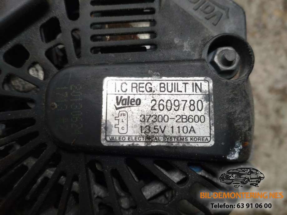 Dynamo til Kia Sportage 2010-2016 (Type III)  (2609780|3700-2B600|)