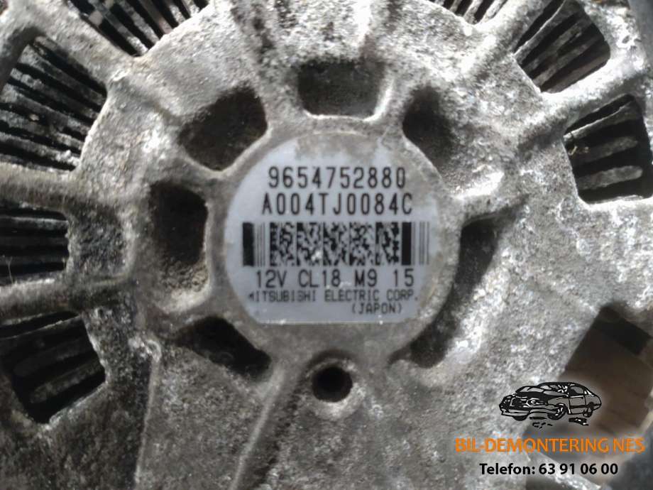 Dynamo diesel til Peugeot 5008 2010-2017 (Type I)  (9654752880|)