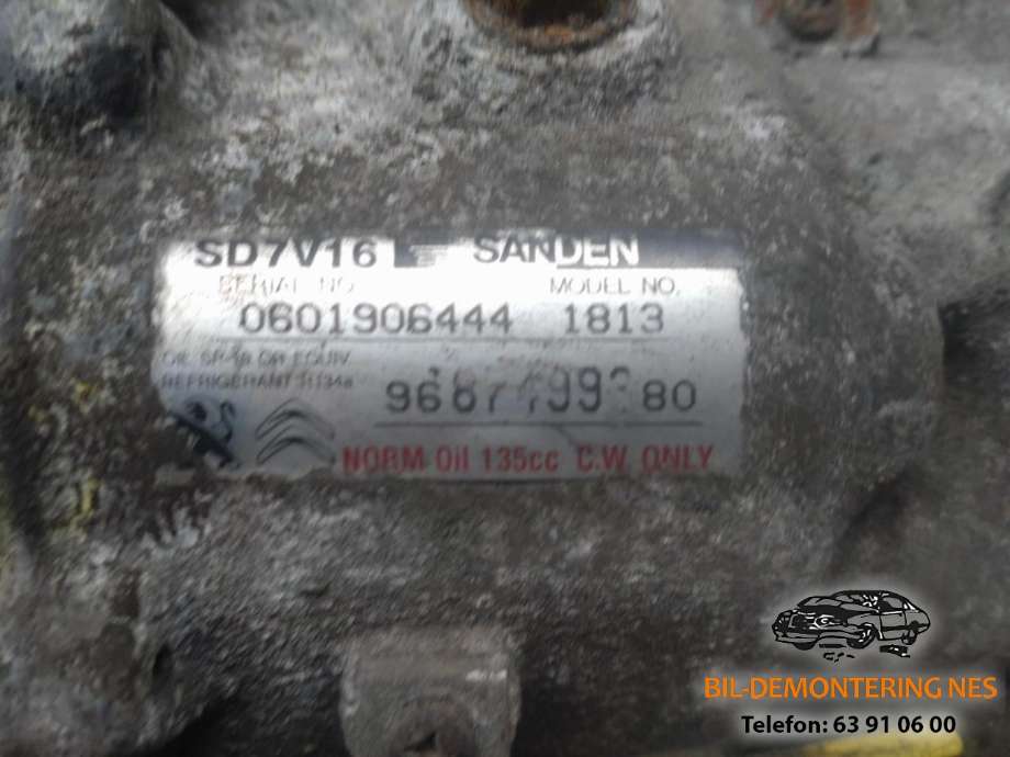 Aircondition kompressor til Peugeot Expert 2007-2016 (Type II)  (9687499380|)