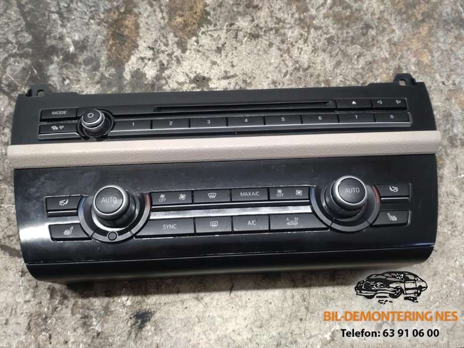Varmeapparat betjening til BMW 5-Serie, 2010-2017 (F10/F11) (F10/F11) (932432101)