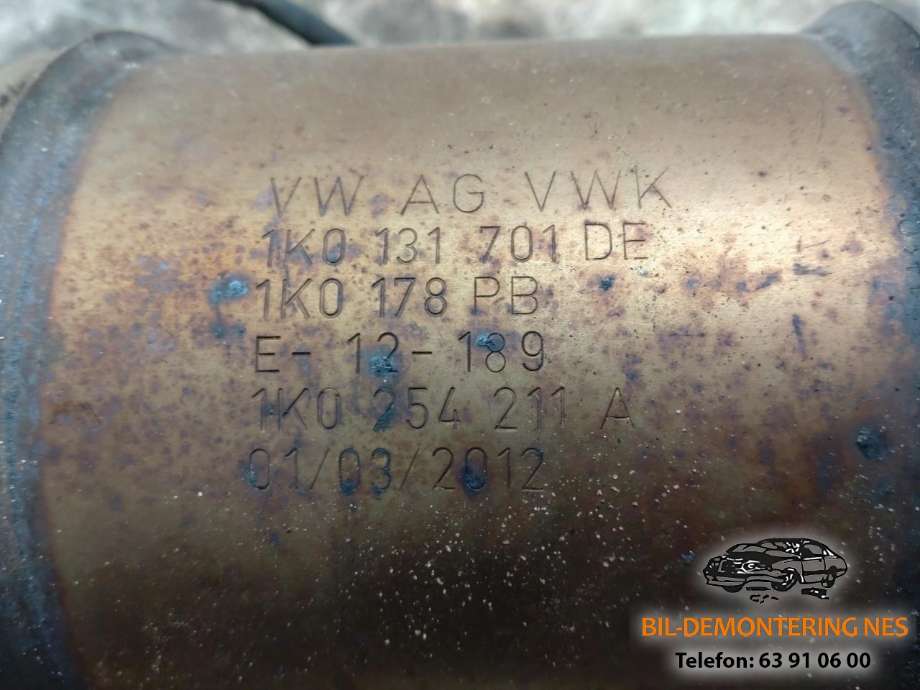 Katalysator til VW Passat 2011-2015 (B7) (B7) (1K0131701DF|1K0178|1K0254211)
