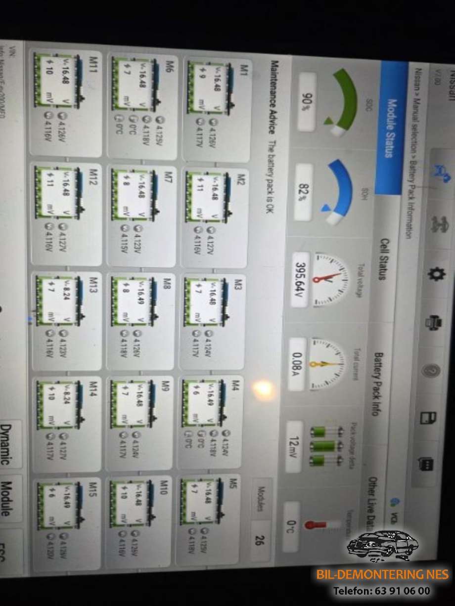 Batteripakke elbil til Nissan E-NV200 2014-->>  