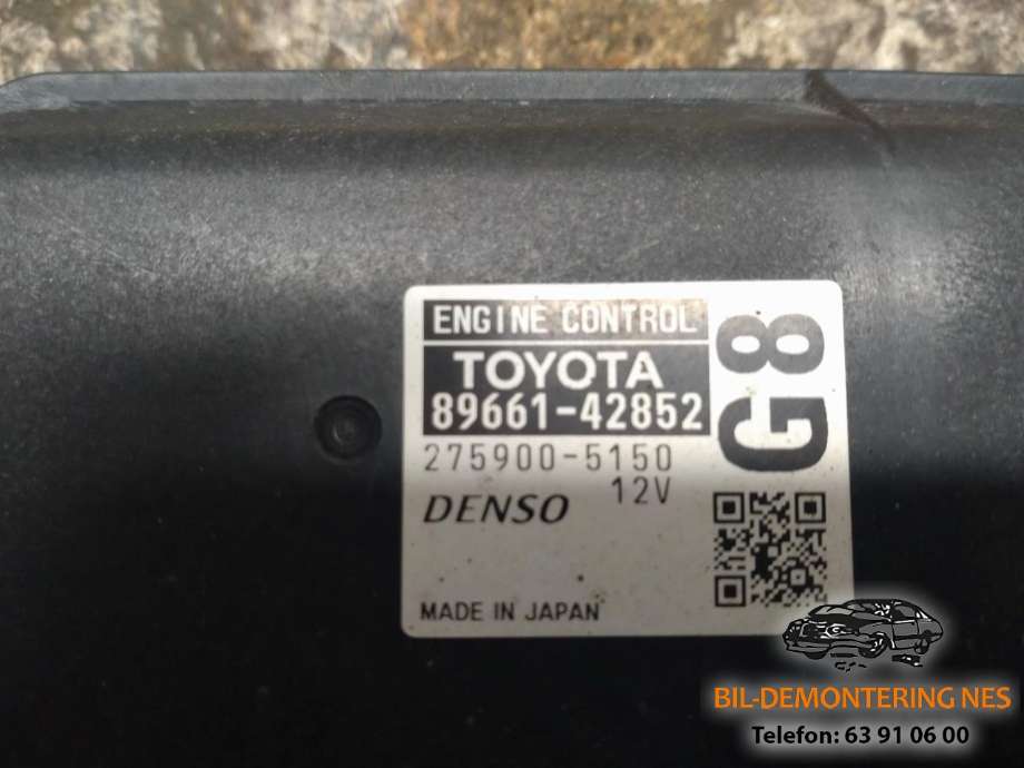 Styreenhet motor til Toyota RAV4 2009-2013 (Type III, Fase 2)  (8966142852|)