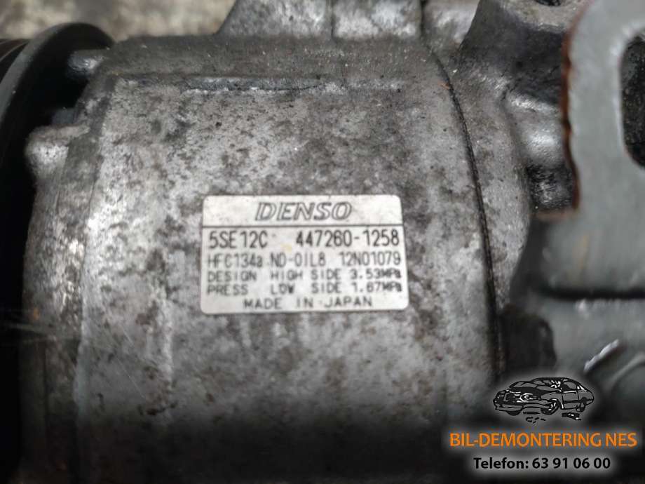 Aircondition kompressor til Toyota RAV4 2009-2013 (Type III, Fase 2)  (447260-1258|)