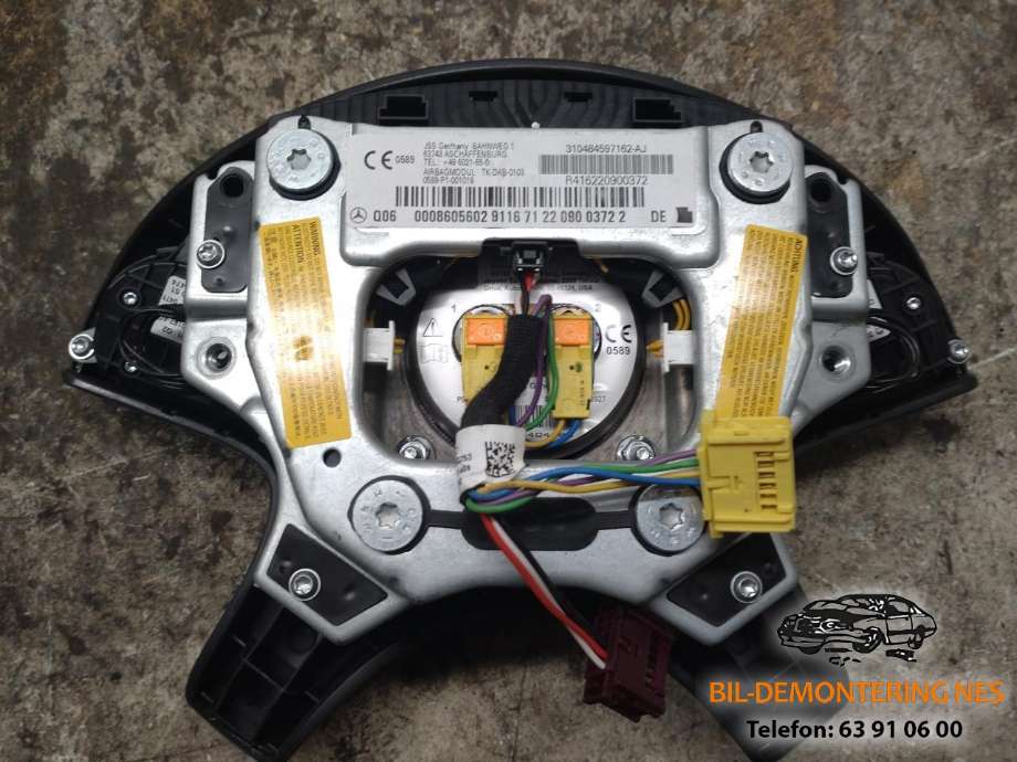 Airbag rattpute til Mercedes C-Klasse 2011-2014 (Fase 2) (W204) (W204) 