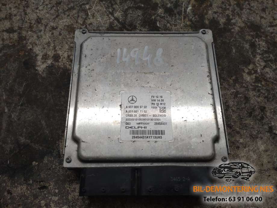 Styreenhet motor til Mercedes A-Klasse, 2012-2018 (W176) (W176) (A6519009702)