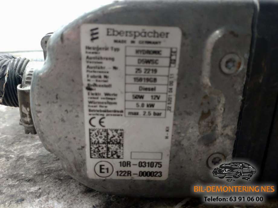 Dieselvarmer til Peugeot Partner 2015-2019 (Type II, Fase 2)  (10R031075|)
