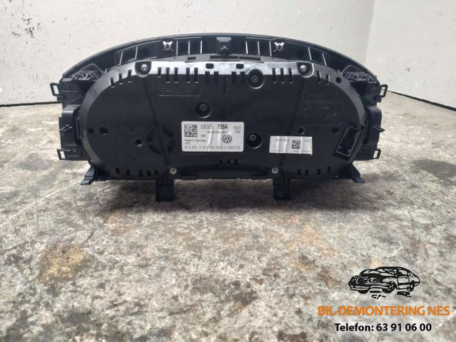 Speedometer til VW e-Golf 2014-2017 (Fase 1)  (5GE920755A|)
