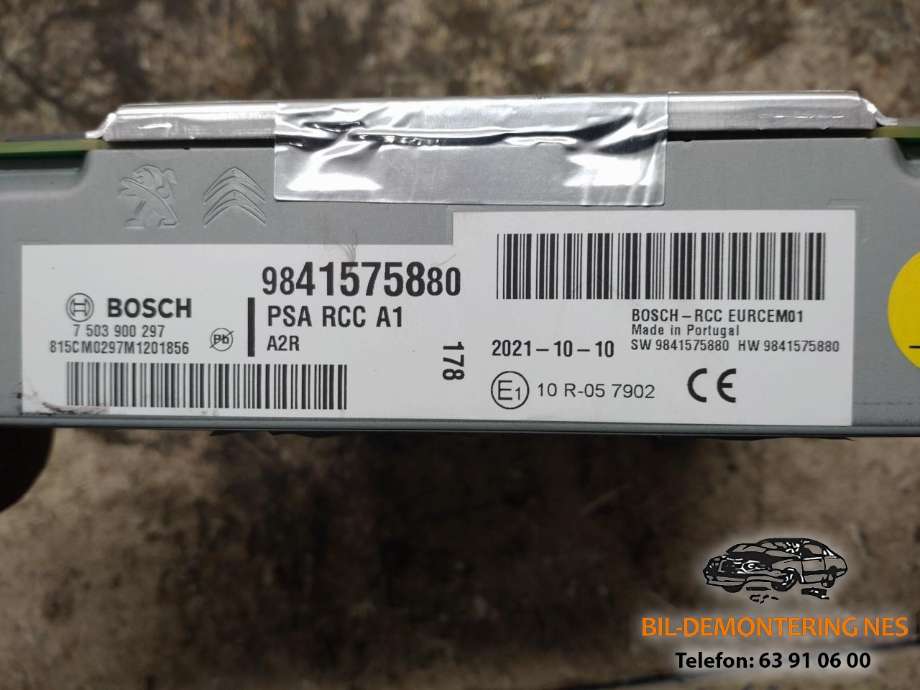 Bilstereo til Toyota Proace 2016-->> (Type II)  (9841575880|)